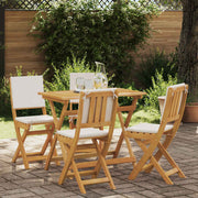 Vanjske bistro stolice 4 pcs Krem bijela 38 x 46 x 85 cm