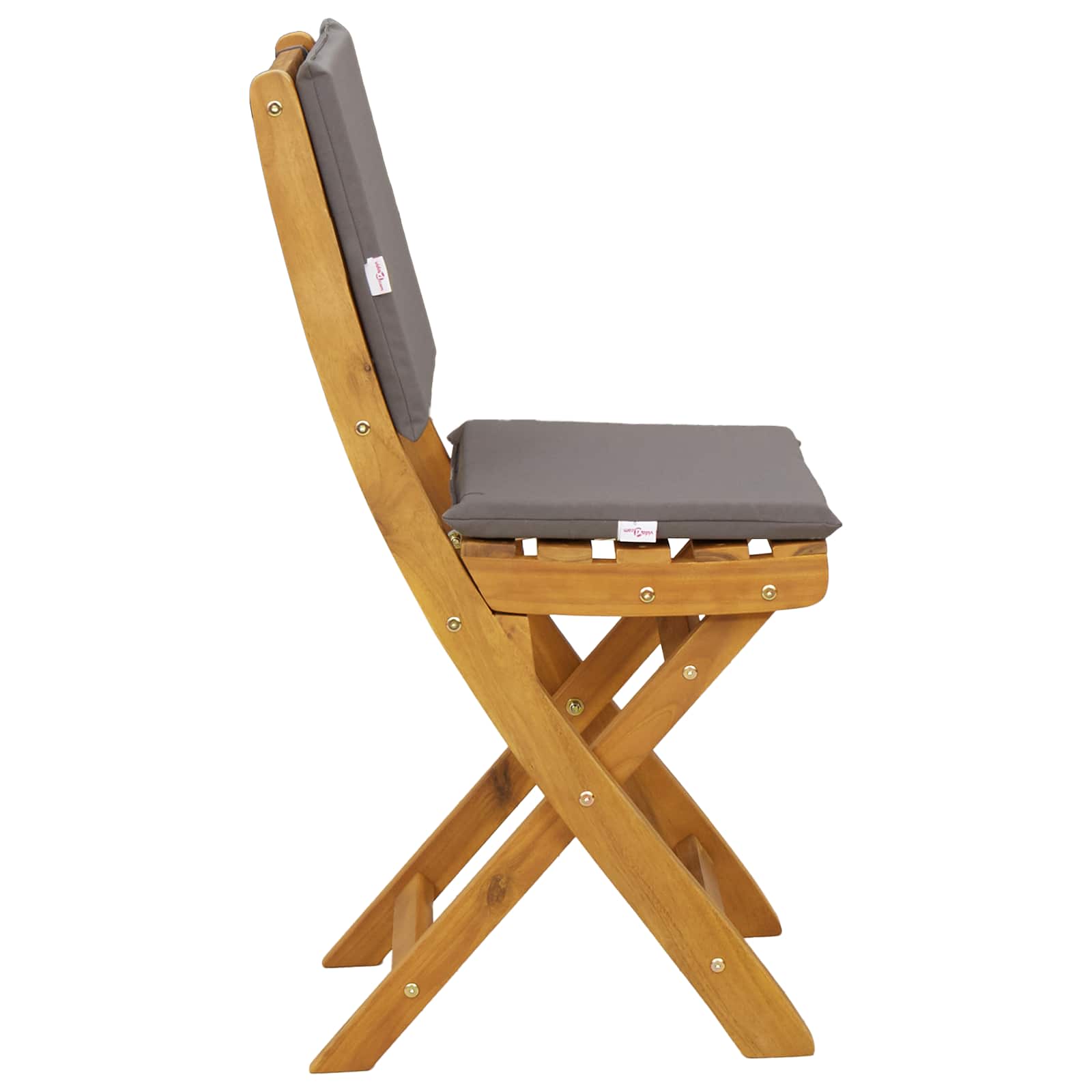 Vanjske bistro stolice 4 pcs Tamnosiva 38 x 46 x 85 cm