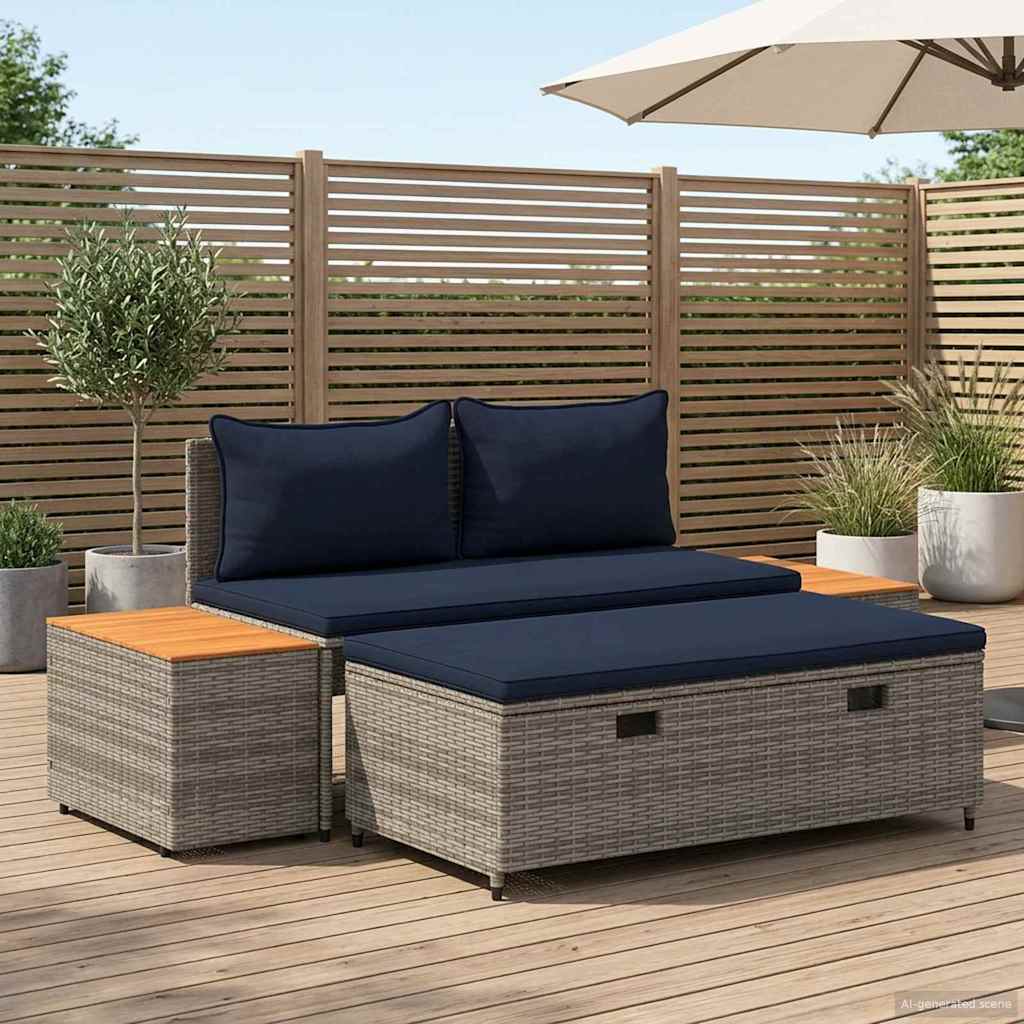 Set vanjskih sofa 4 -Seater 4 pcs 55 x 30 x 39 cm