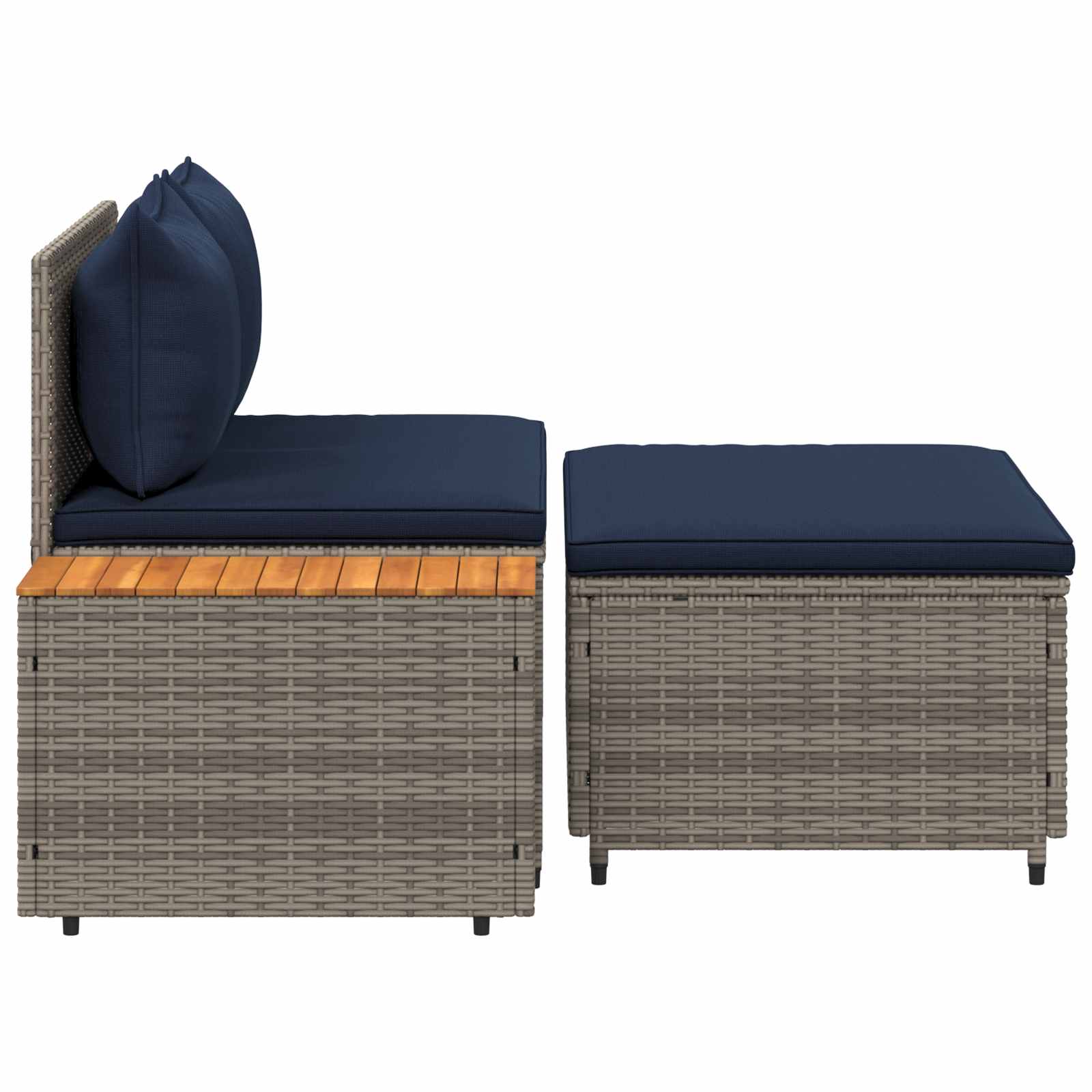 Set vanjskih sofa 4-Broj sjedala 4 pcs 55 x 30 x 39 cm
