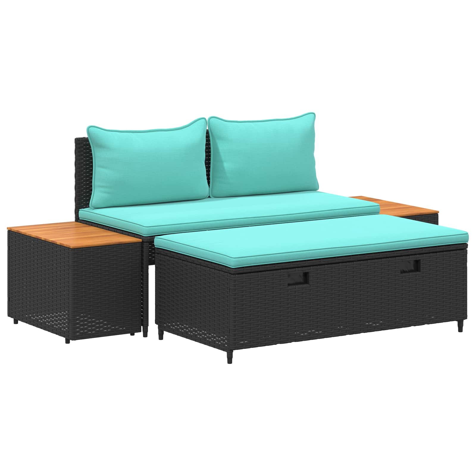 Set vanjskih sofa 4-Broj sjedala 4 pcs 55 x 30 x 39 cm
