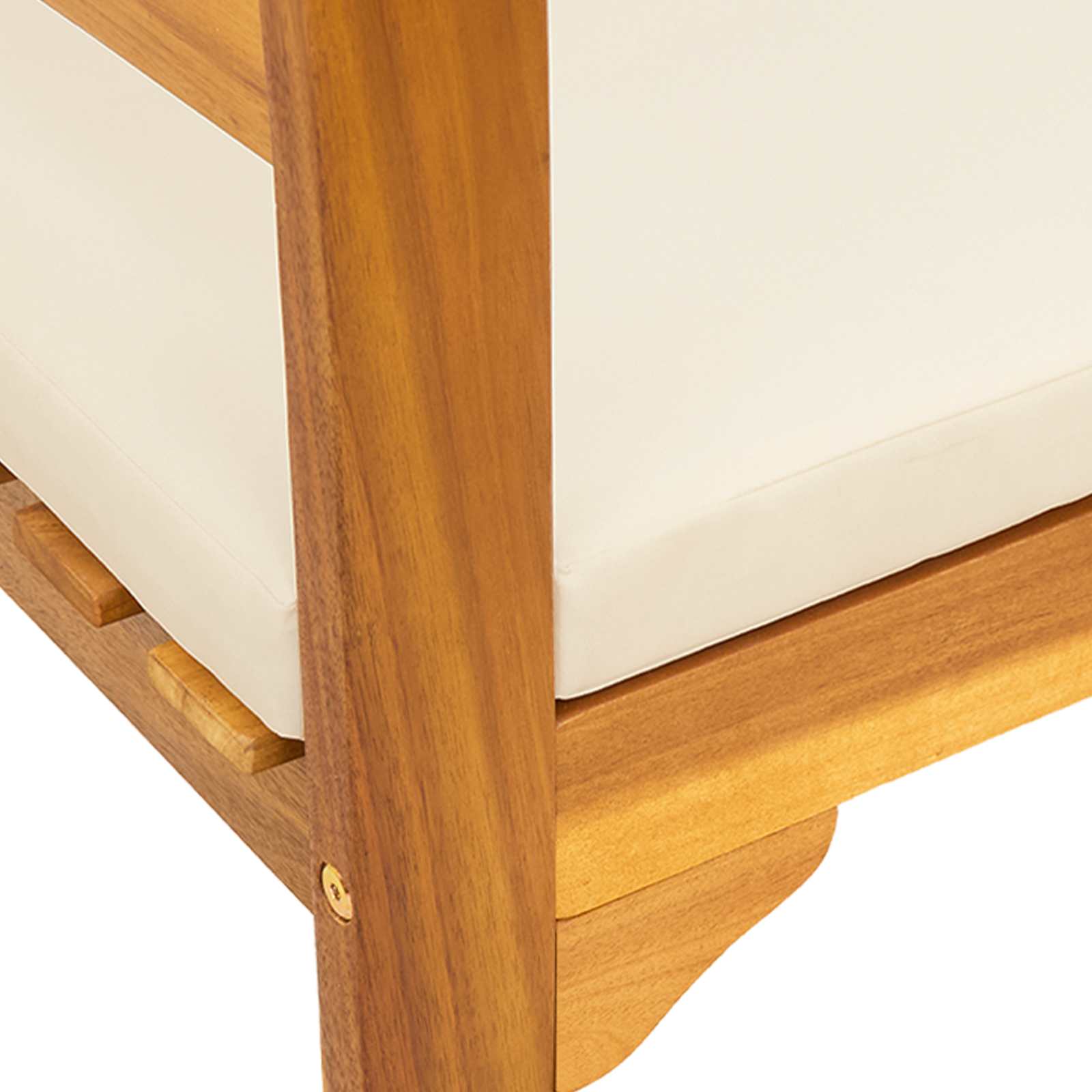 Klupa s ružama Prirodna 68,5 x 46 x 82,5 cm Čvrsto drvo akacije