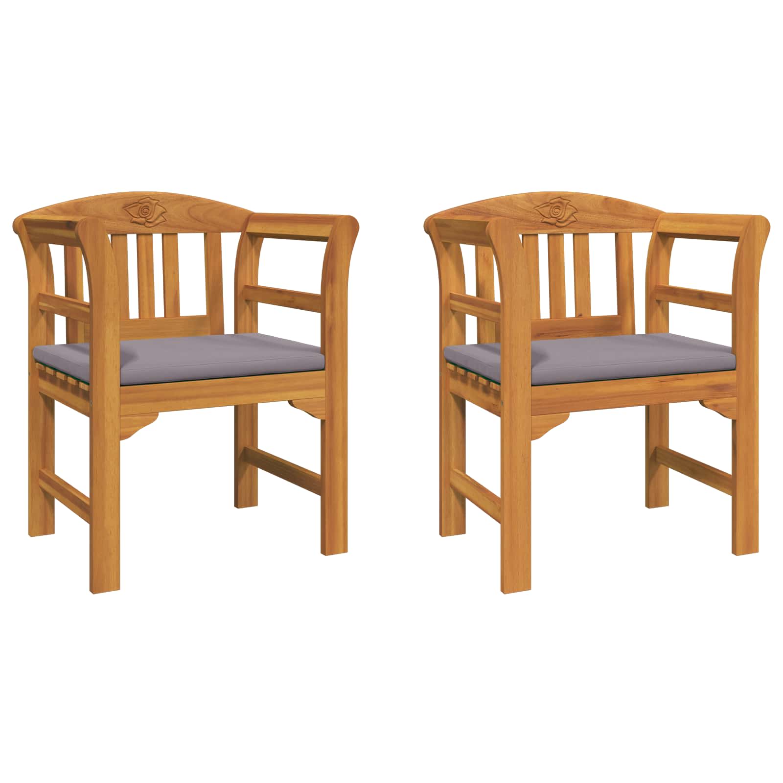 Klupa s ružama Prirodna 68,5 x 46 x 82,5 cm Čvrsto drvo akacije