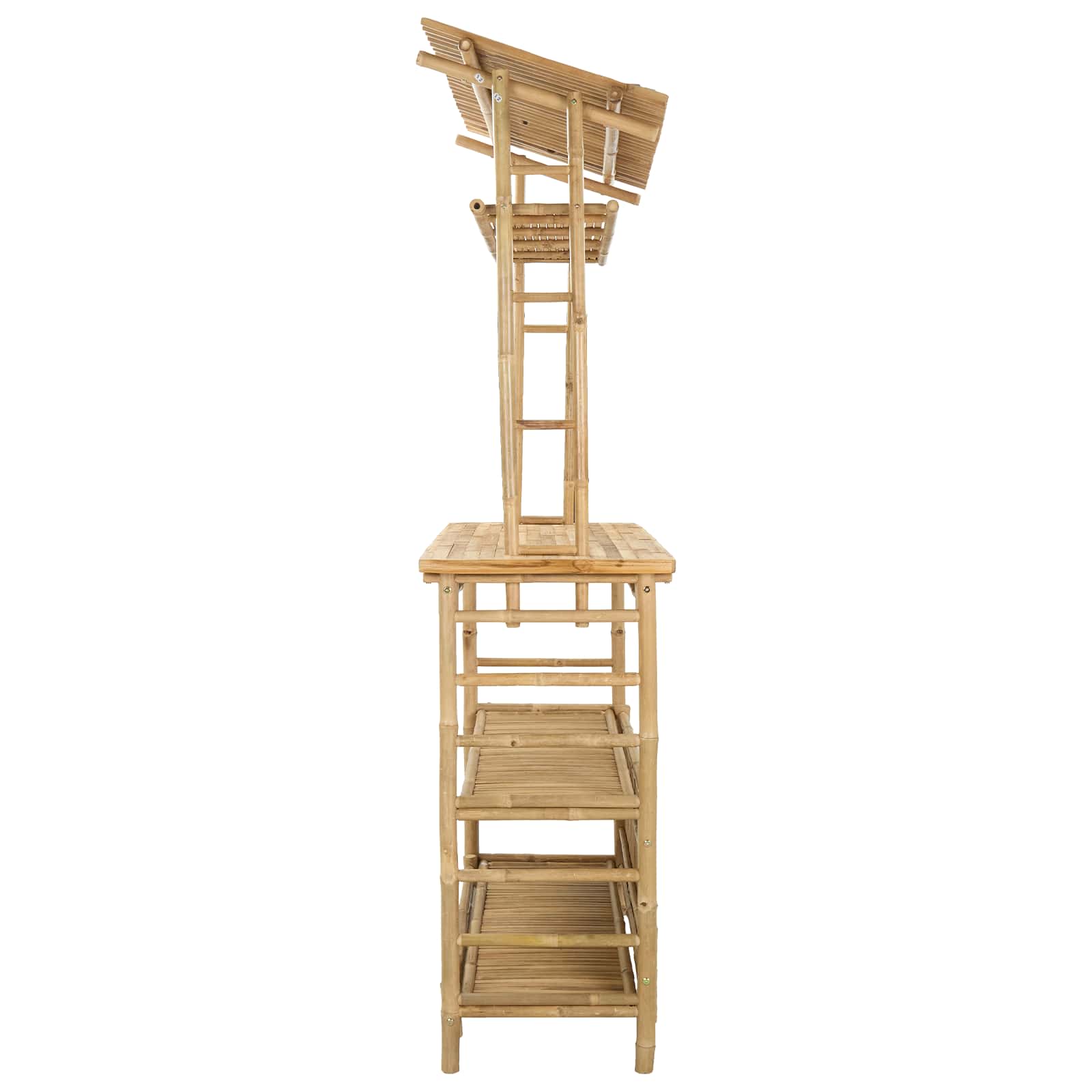 Vanjski bar stol s pohranom Prirodna 110 x 50 x 210 cm Bambus