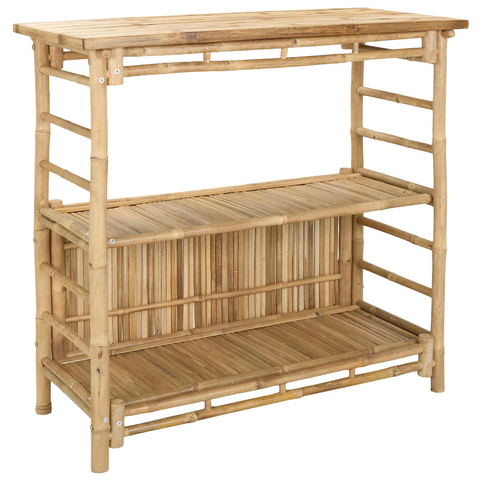 Vanjski bar stol s pohranom Prirodna 110 x 50 x 105 cm Bambus