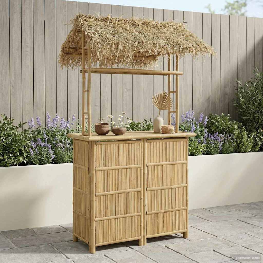 Vanjski bar stol Prirodna 115 x 95 x 215 cm Bambus