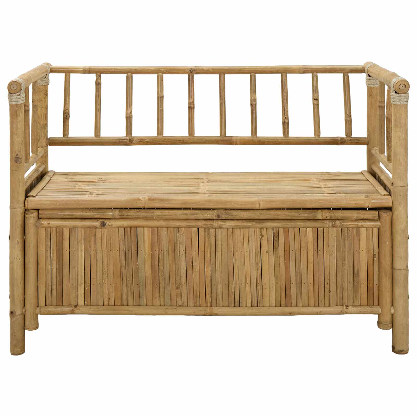 Klupa za vrtno skladištenje 110 x 47 x 80 cm Bambus Prirodna