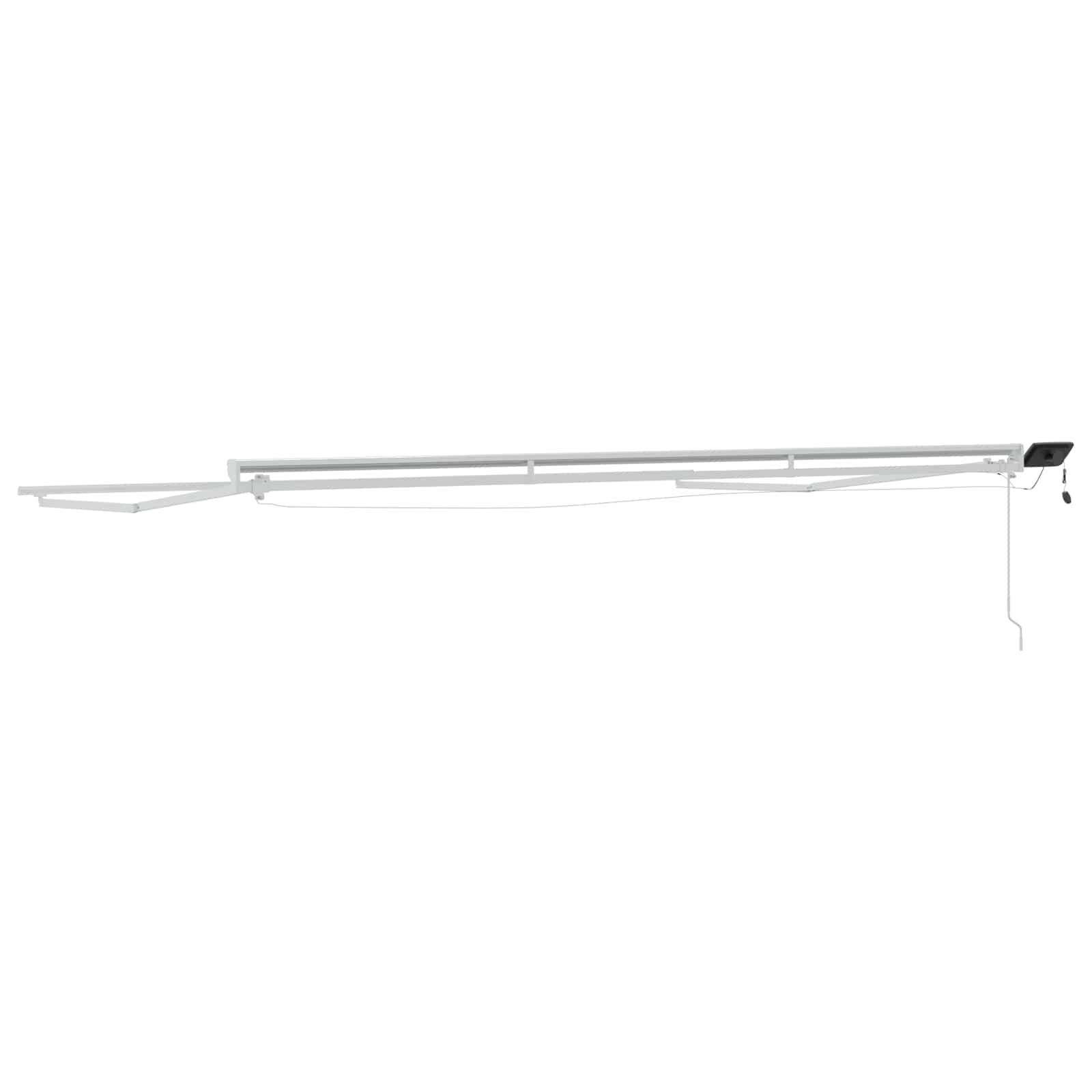 Ručni okvir tende s LED-ima Bijeli 4,5 × 3,5 m Aluminij