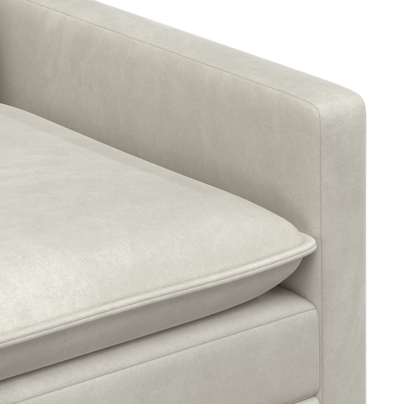 Sofa Krem 76 x 81 x 87,5 cm Baršun