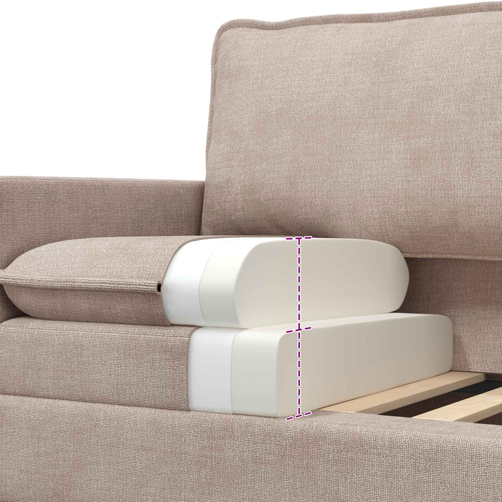 Sofa Bež 76 x 81 x 87,5 cm Poliester