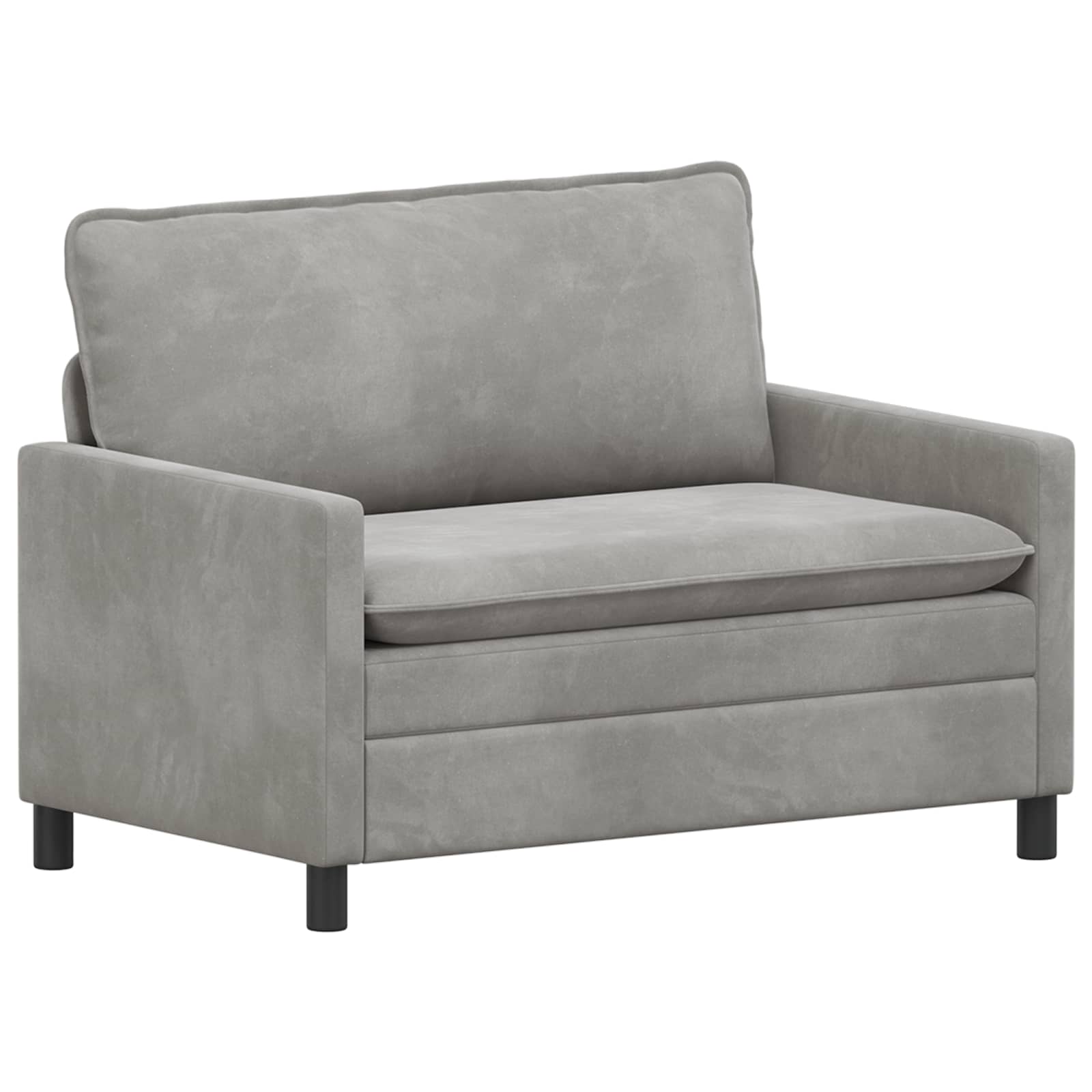 Sofa Svjetlosiva 126 x 81 x 87,5 cm Baršun