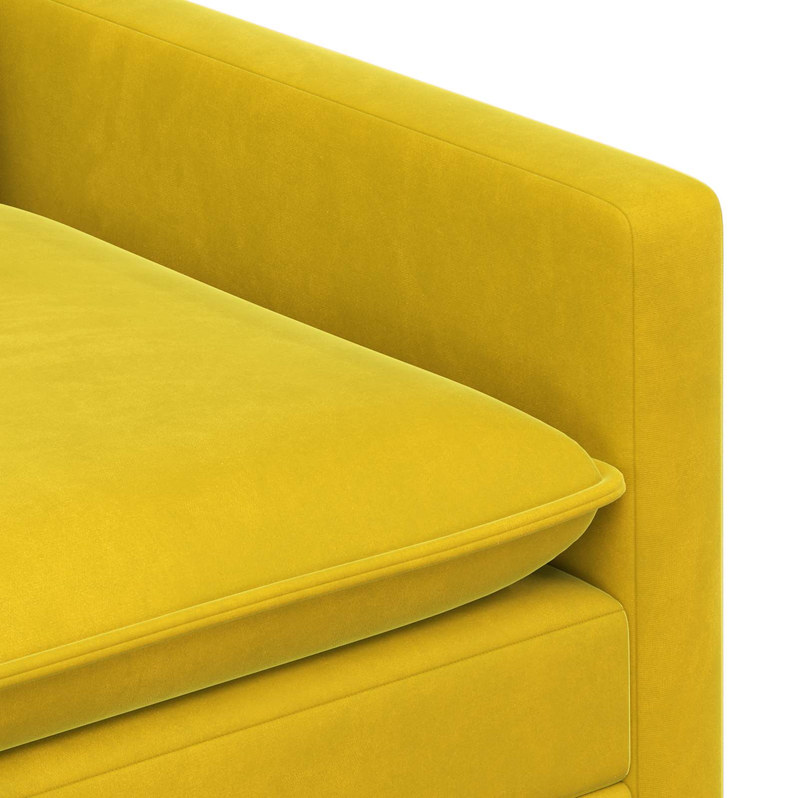 Sofa Žuta 126 x 81 x 87,5 cm Baršun