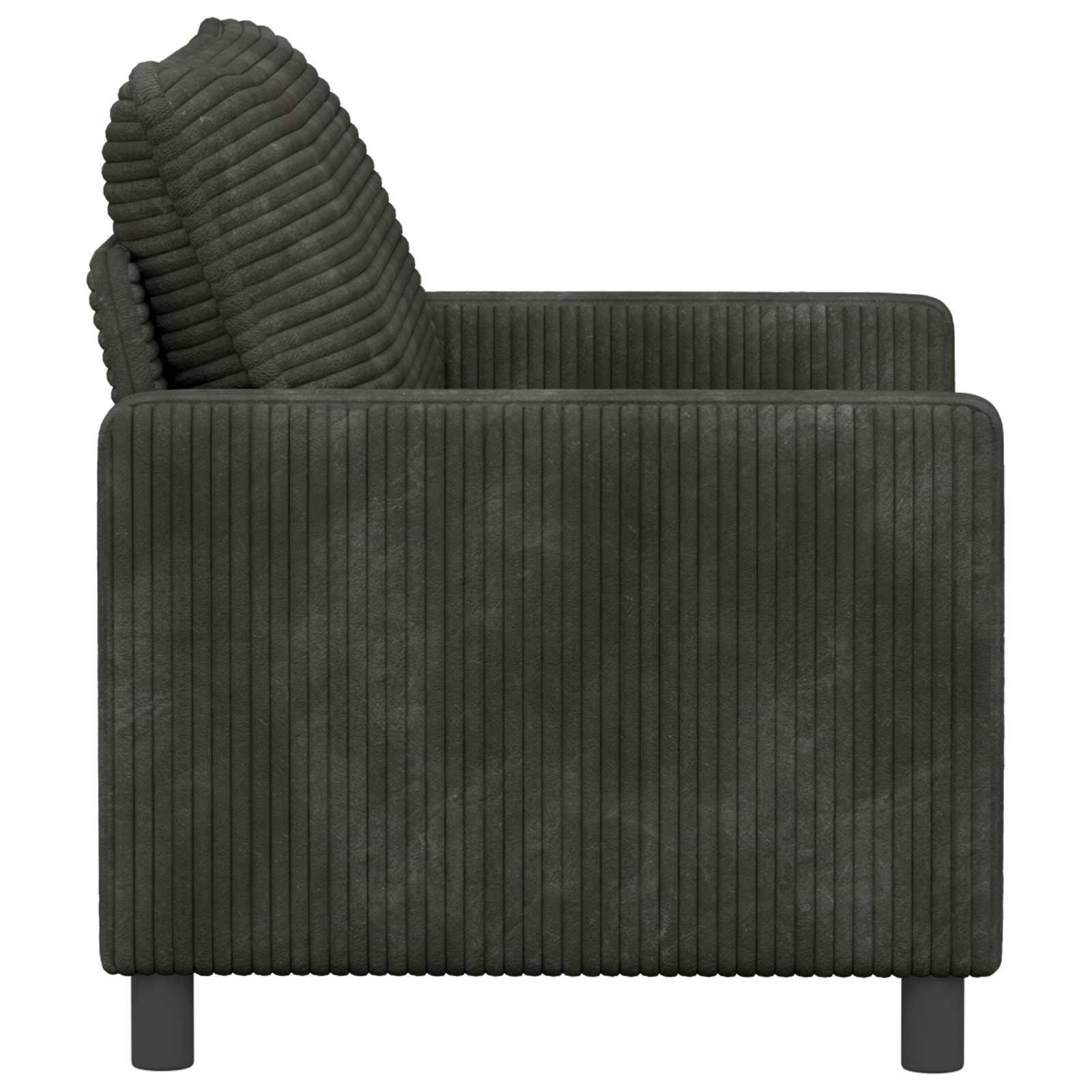 Sofa Antracit 126 x 81 x 87,5 cm Poliester