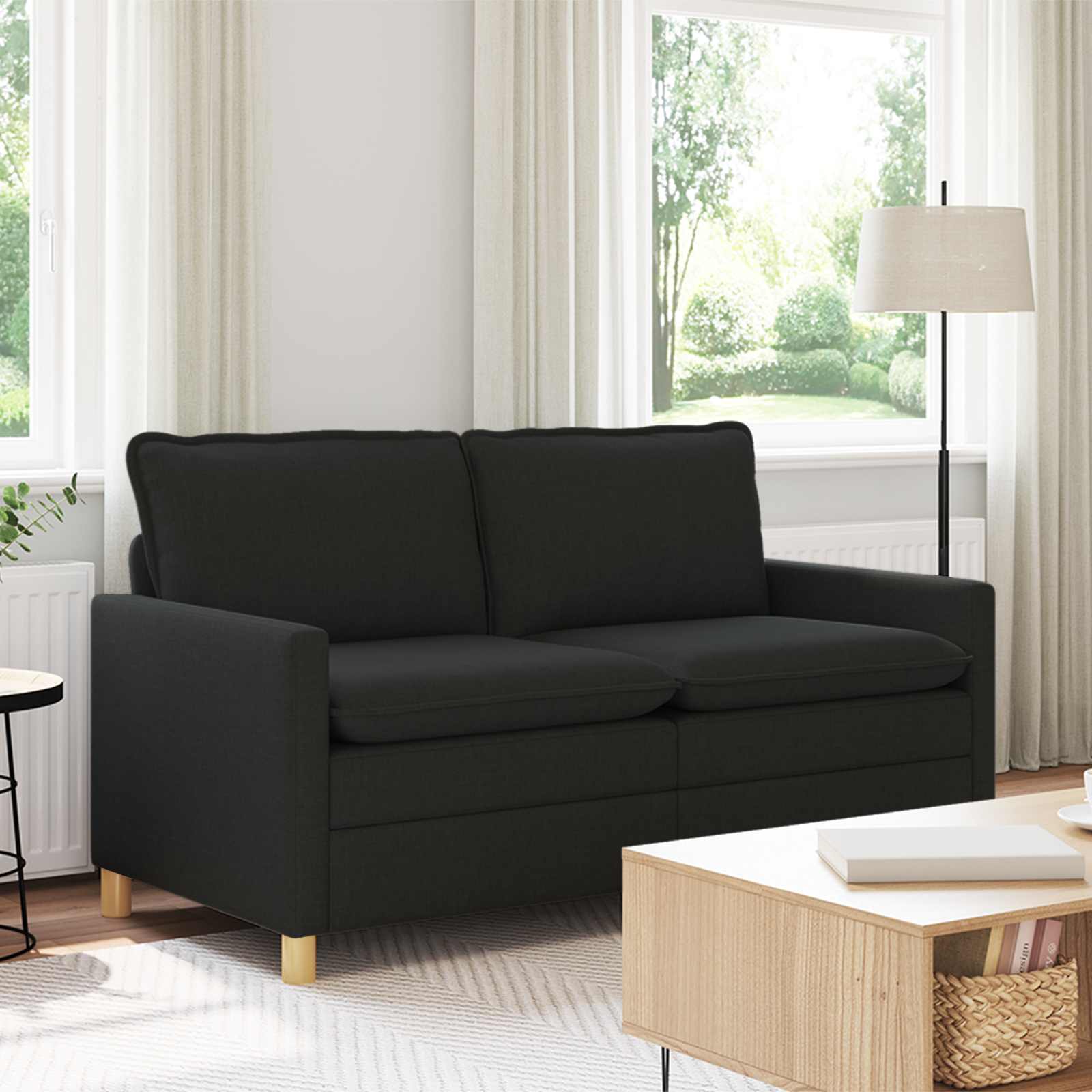 Sofa Crna 156 x 81 x 87,5 cm Tkanina