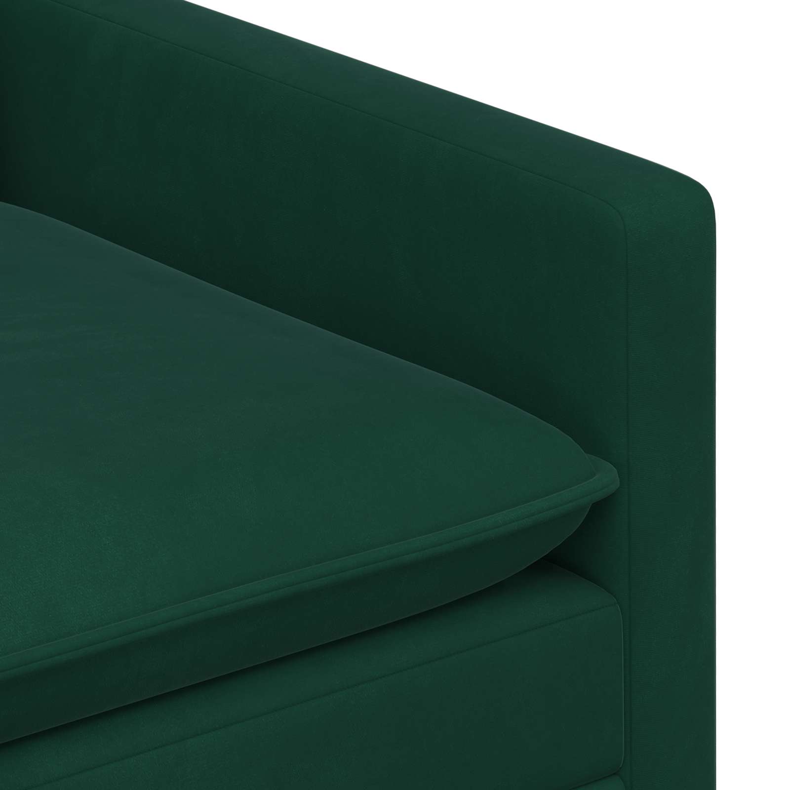 Sofa Tamnozelena 196 x 81 x 87,5 cm Baršun