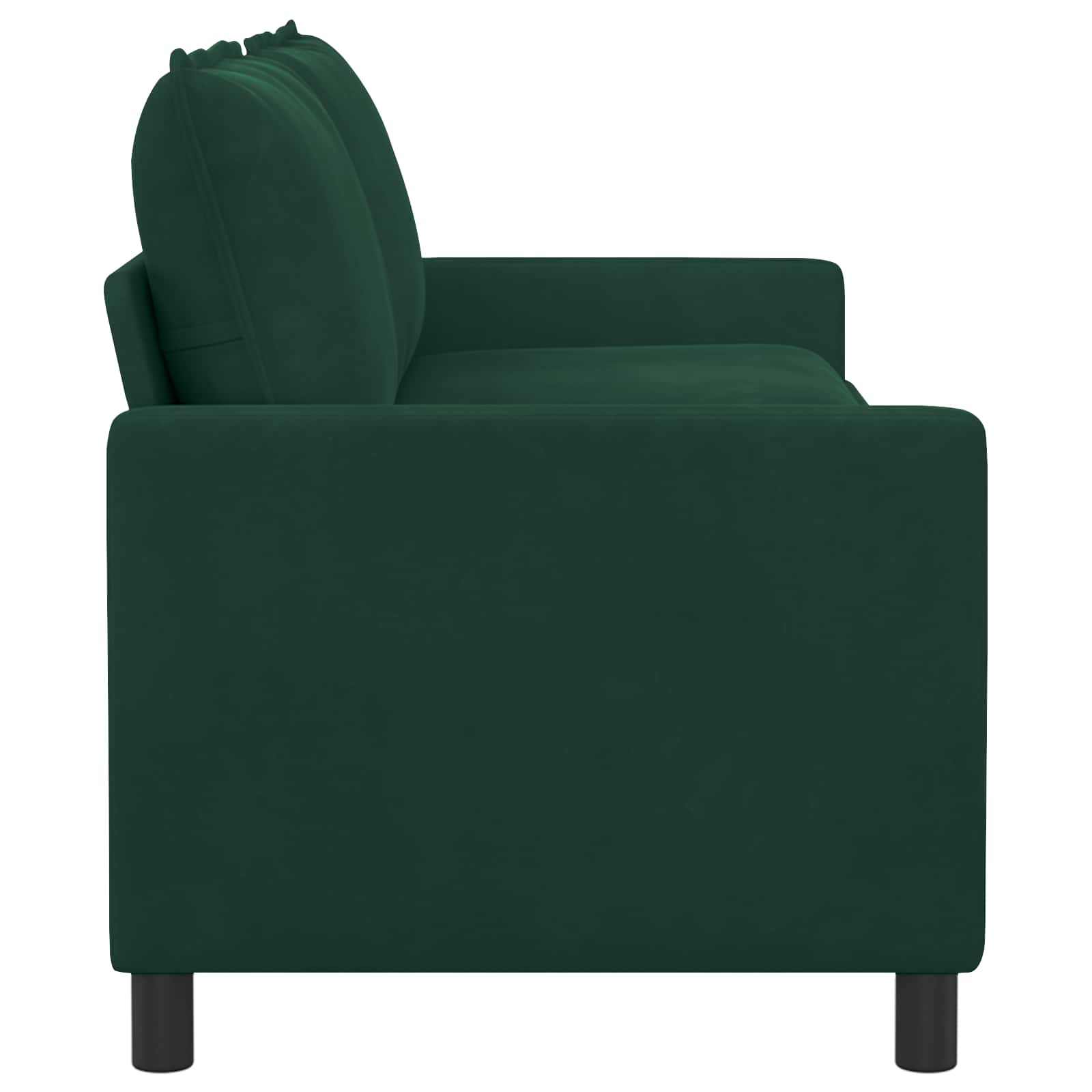 Sofa Tamnozelena 196 x 81 x 87,5 cm Baršun