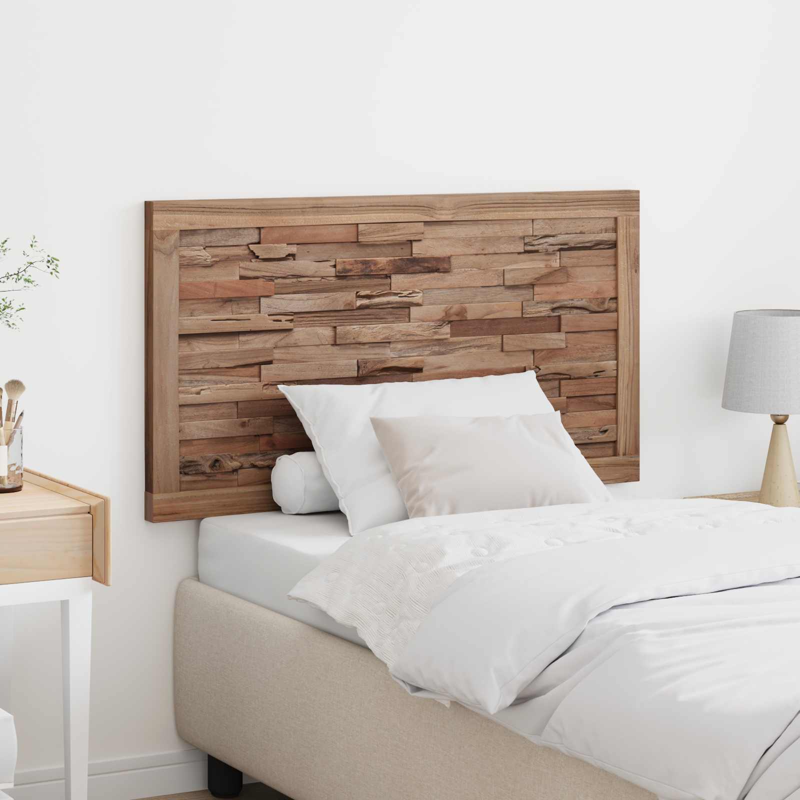 Uzglavlje Zidne Prirodna 100 cm Čvrsto teak drvo