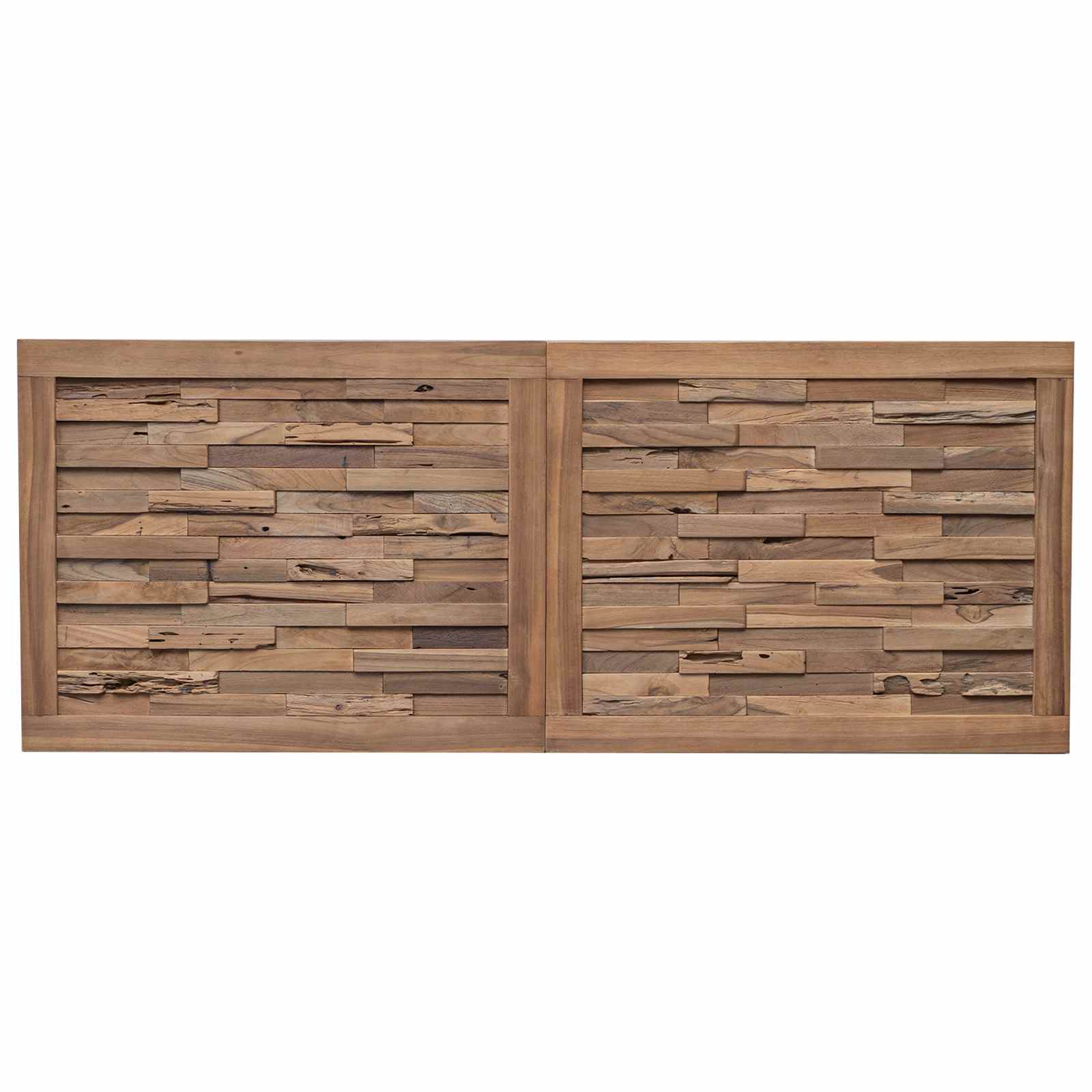 Uzglavlje Zidne Prirodna 200 cm Čvrsto teak drvo