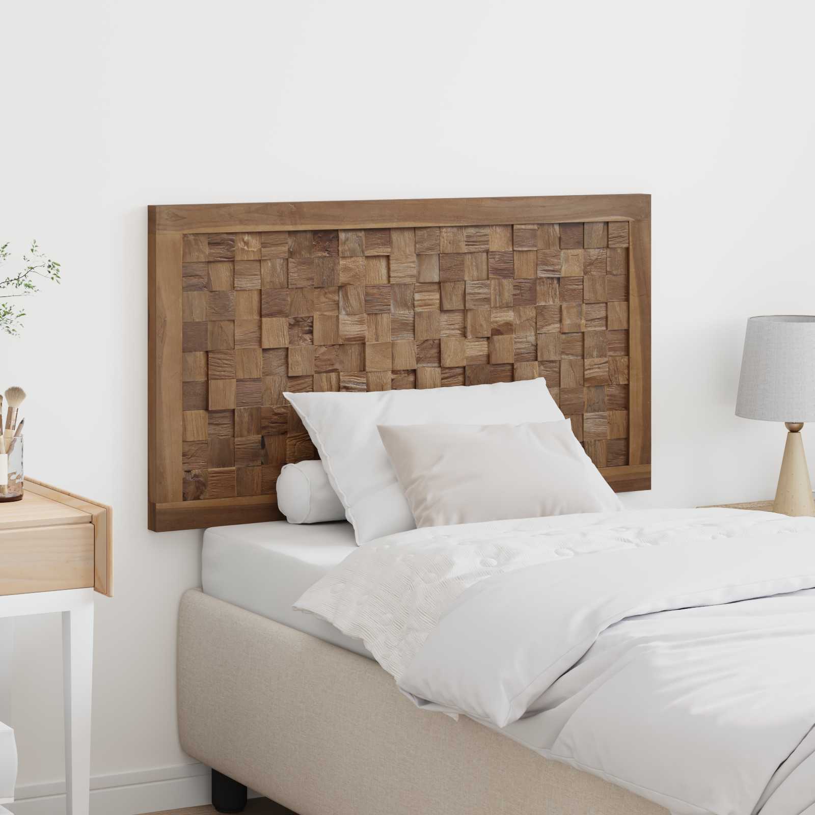 Uzglavlje Zidne Prirodna 100 cm Čvrsto teak drvo