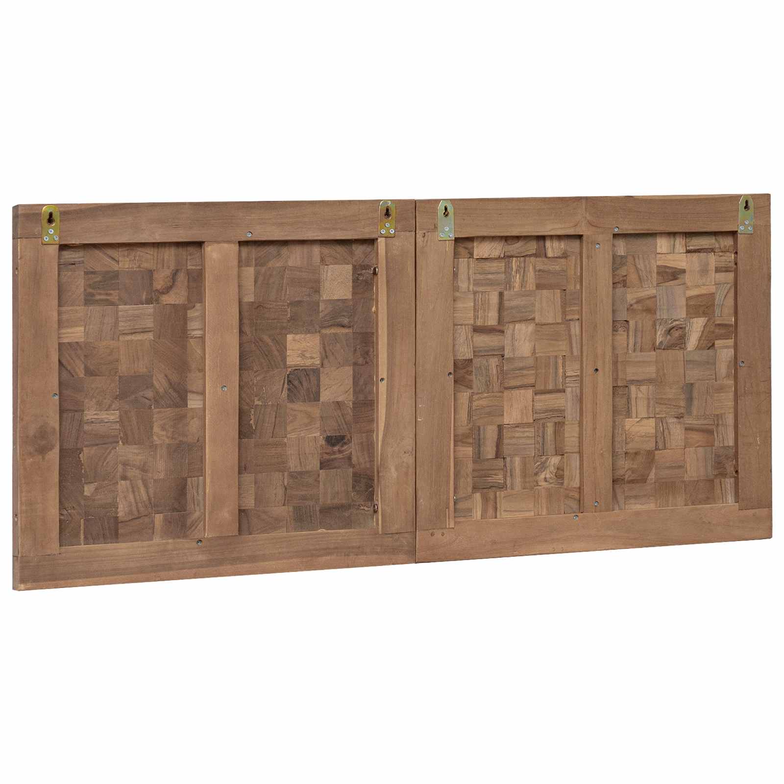 Uzglavlje Zidne Prirodna 120 cm Čvrsto teak drvo
