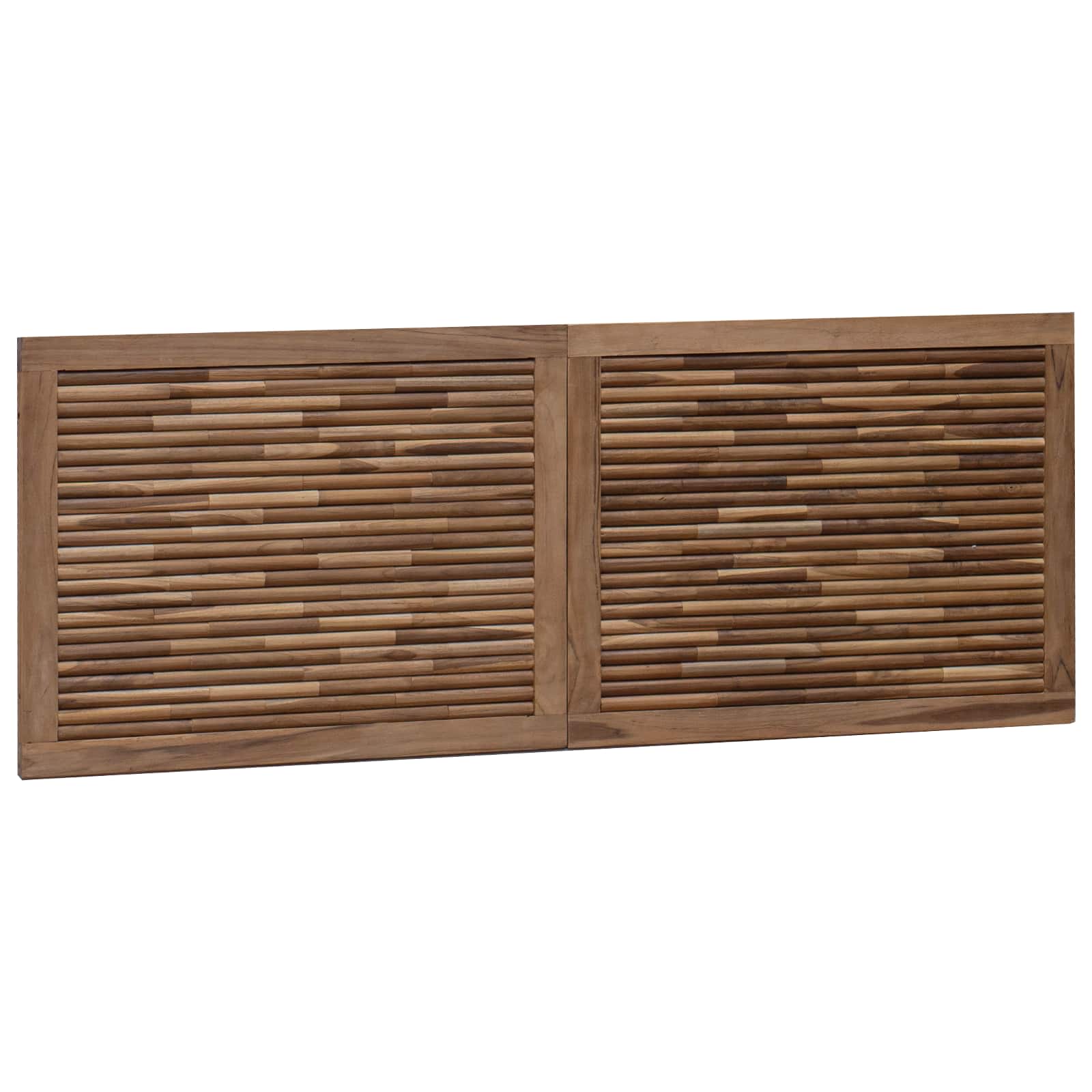 Uzglavlje Zidne Prirodna 140 cm Čvrsto teak drvo