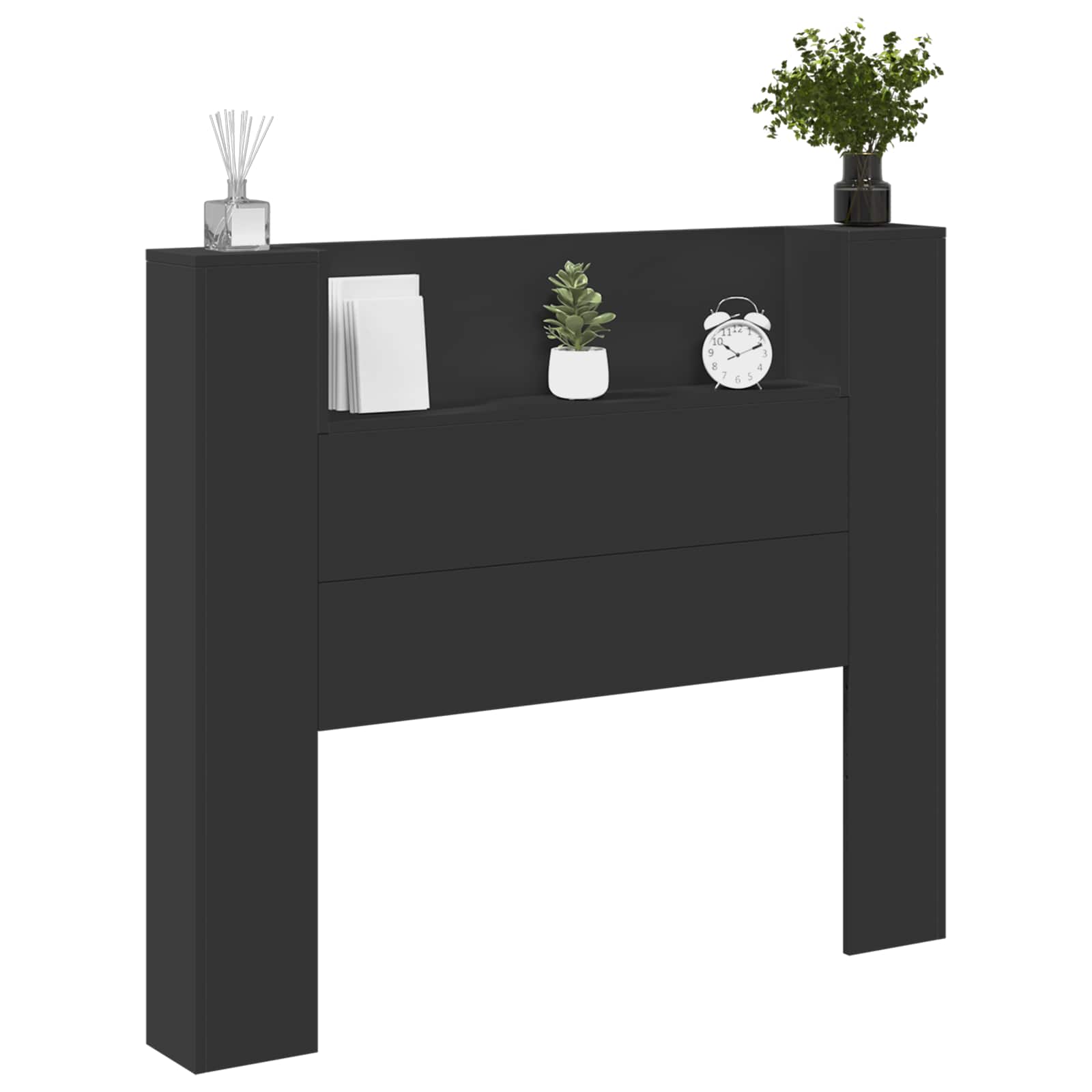 Uzglavlje Crna 120 x 16,5 x 103,5 cm Konstruirano drvo
