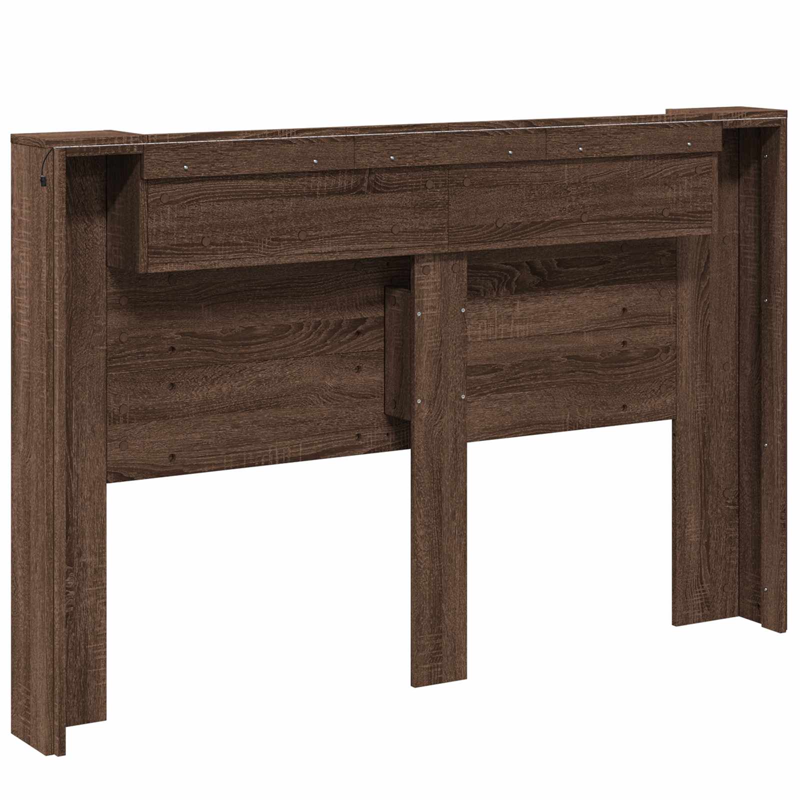 Uzglavlje Smeđi hrast 160 x 16,5 x 103,5 cm Konstruirano drvo