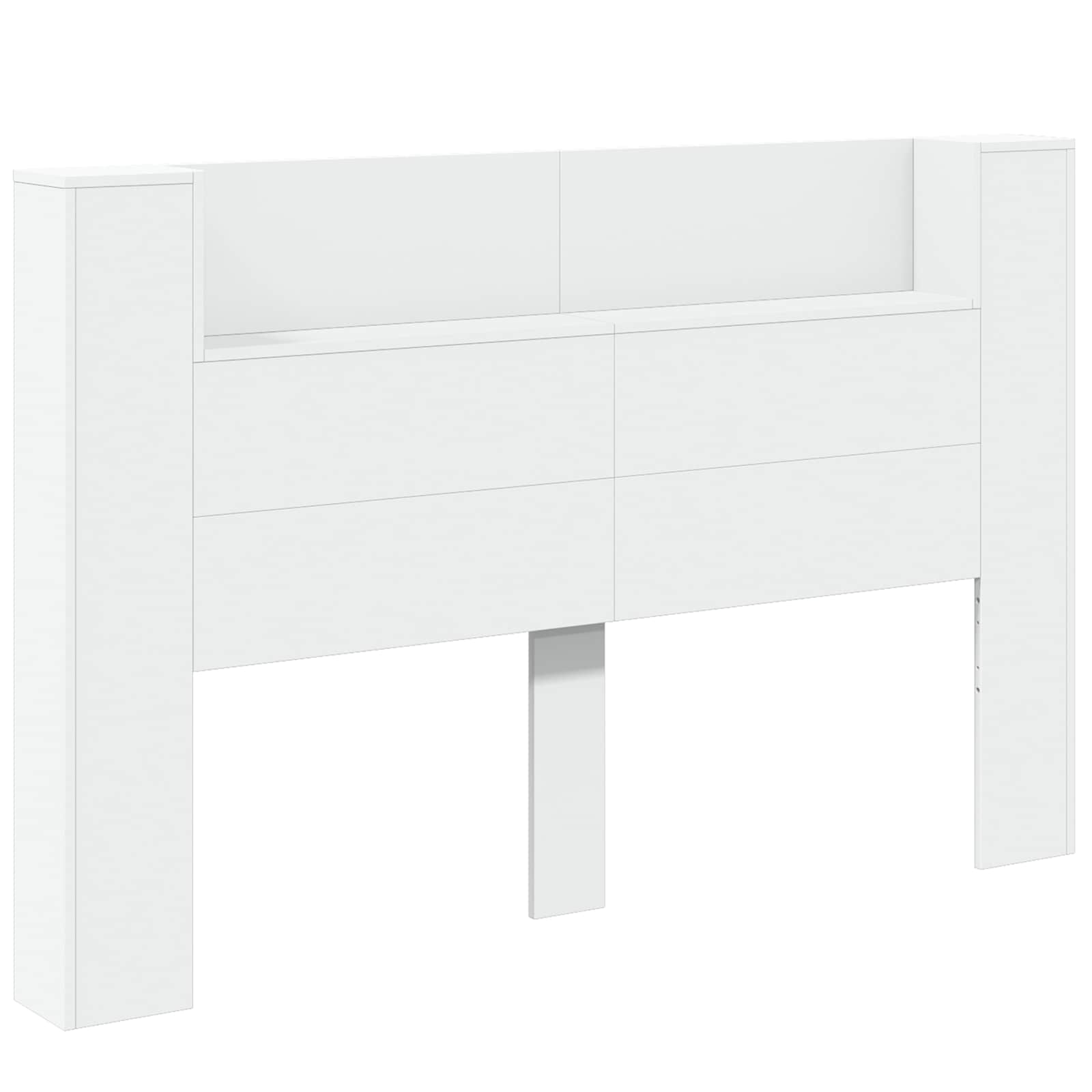 Uzglavlje Bijelo 160 x 16,5 x 103,5 cm Konstruirano drvo