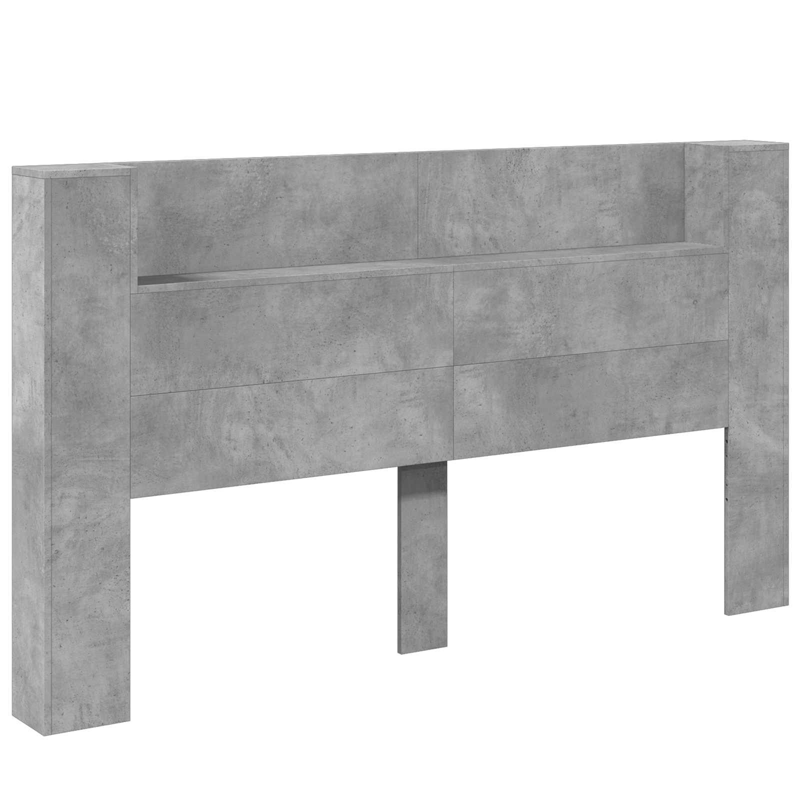 Uzglavlje Betonski sivi 180 x 16,5 x 103,5 cm Konstruirano drvo