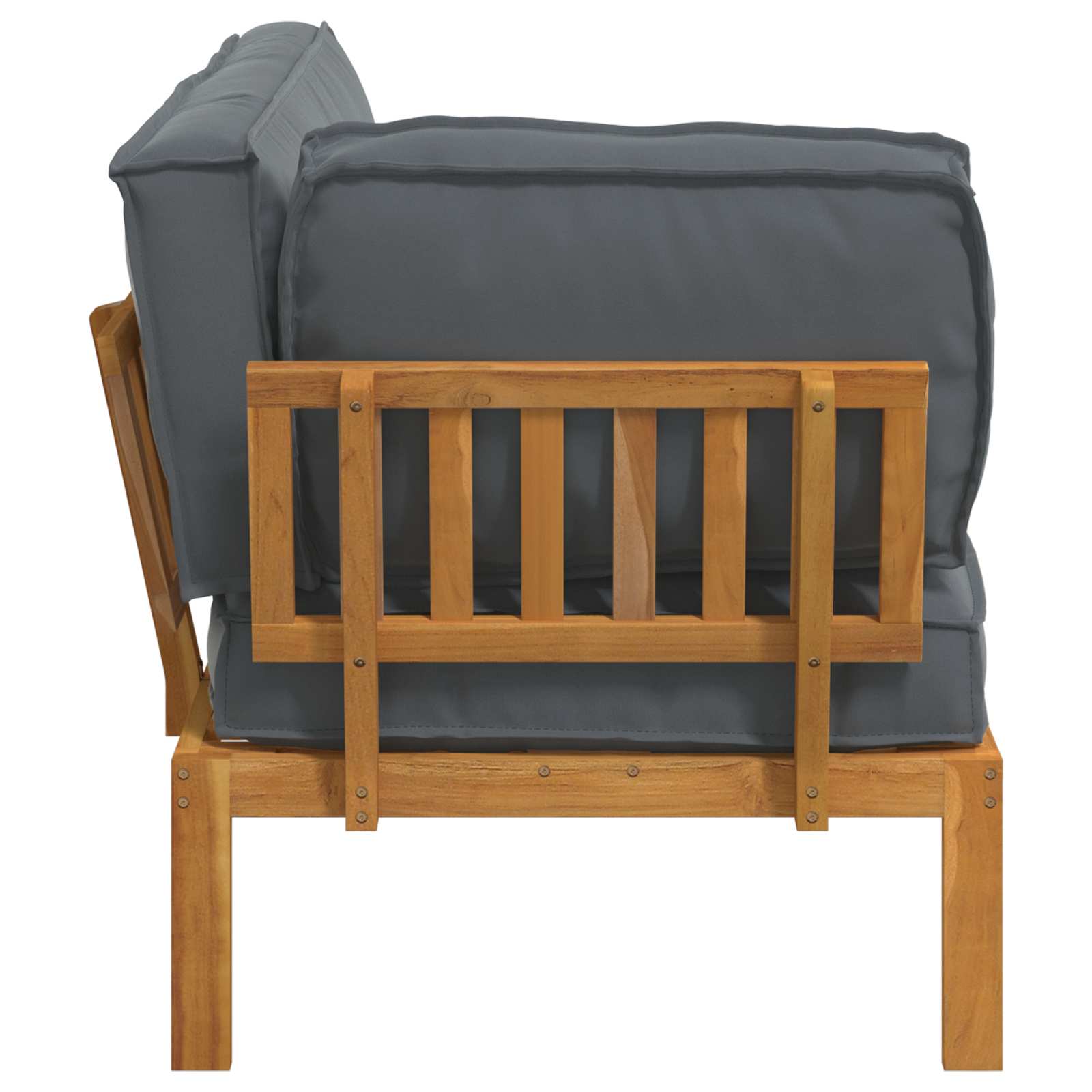 Set sofe Antracit 133 x 92 x 69 cm Čvrsto drvo akacije