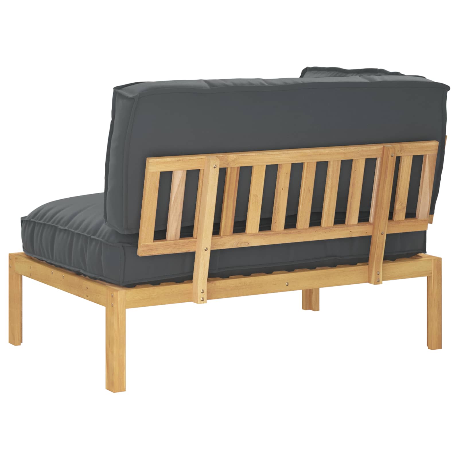 Set sofe Antracit 133 x 92 x 69 cm Čvrsto drvo akacije