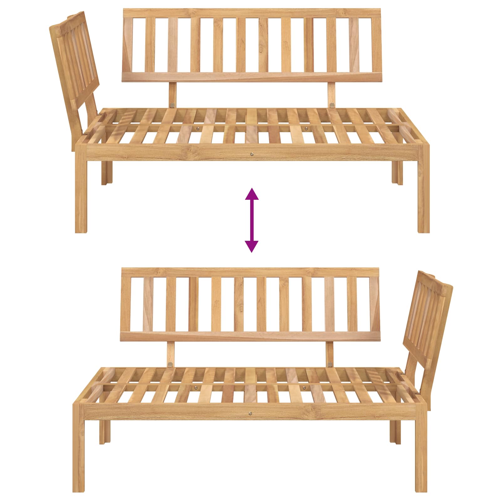 Set sofe Antracit 133 x 92 x 69 cm Čvrsto drvo akacije