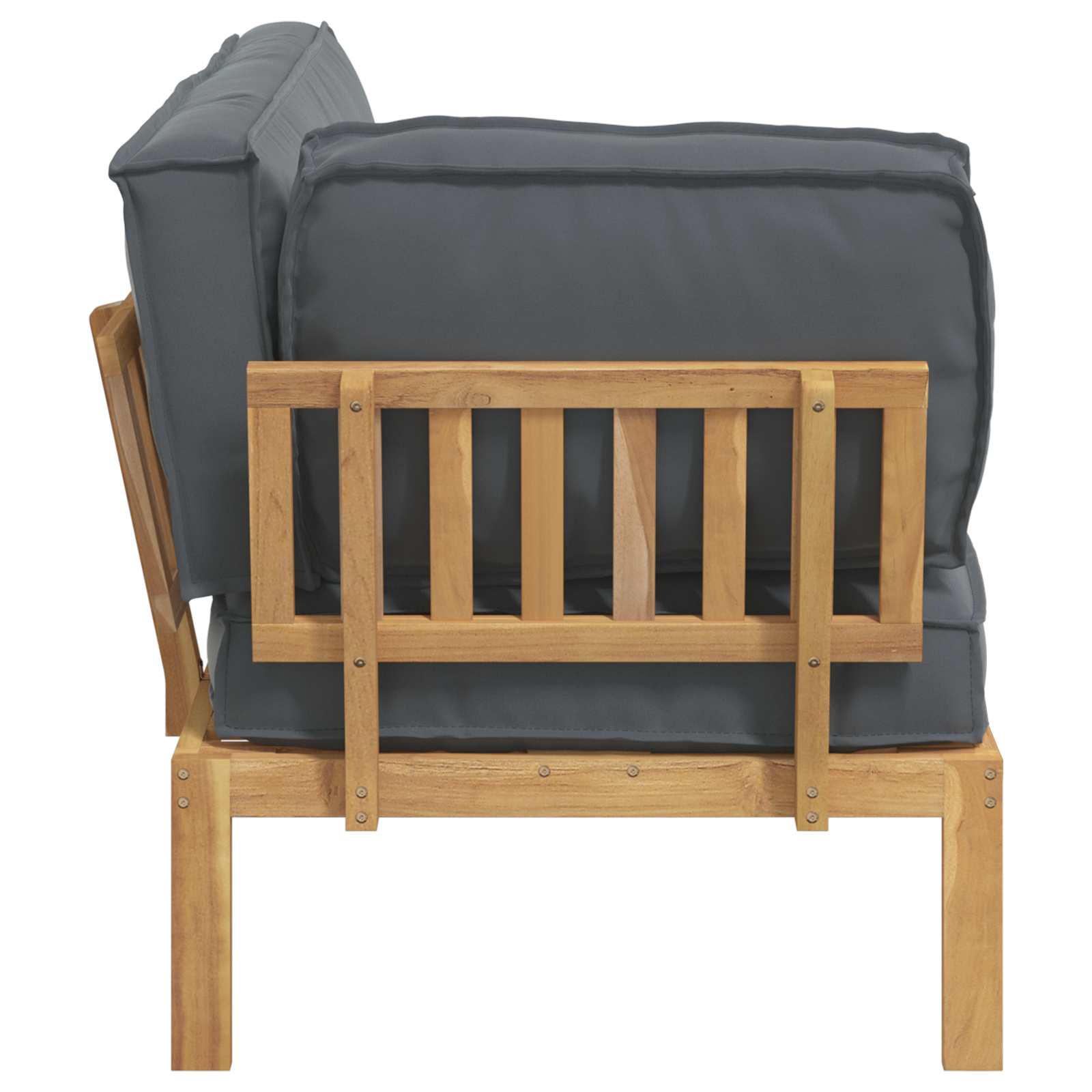 Set sofe Antracit 133 x 92 x 69 cm Čvrsto drvo akacije