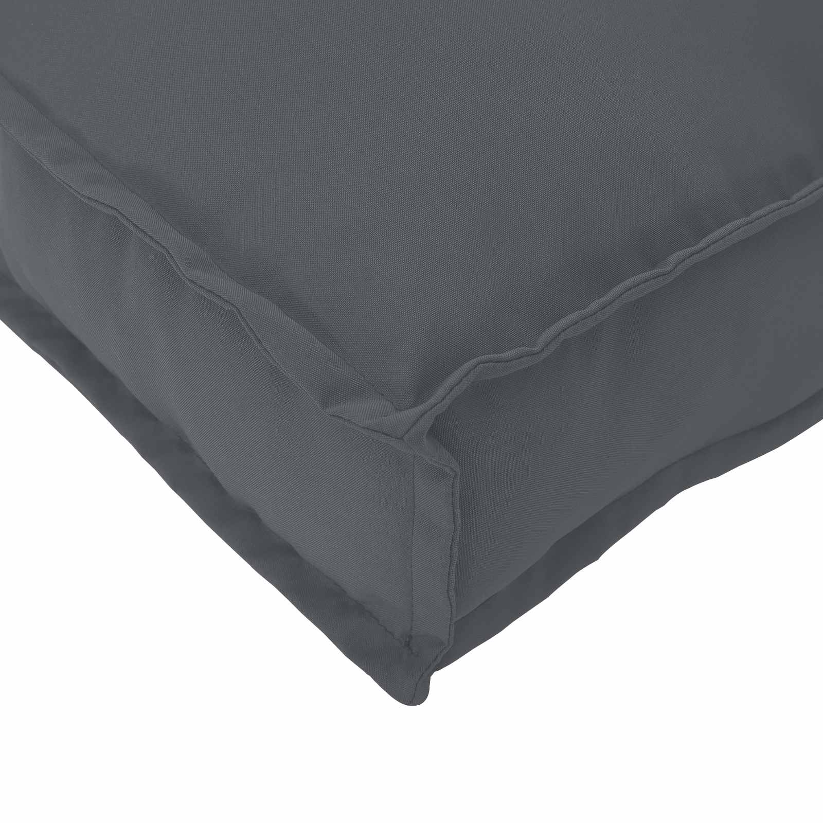 Set sofe s jastukom 2 pcs Antracit Čvrsto drvo akacije
