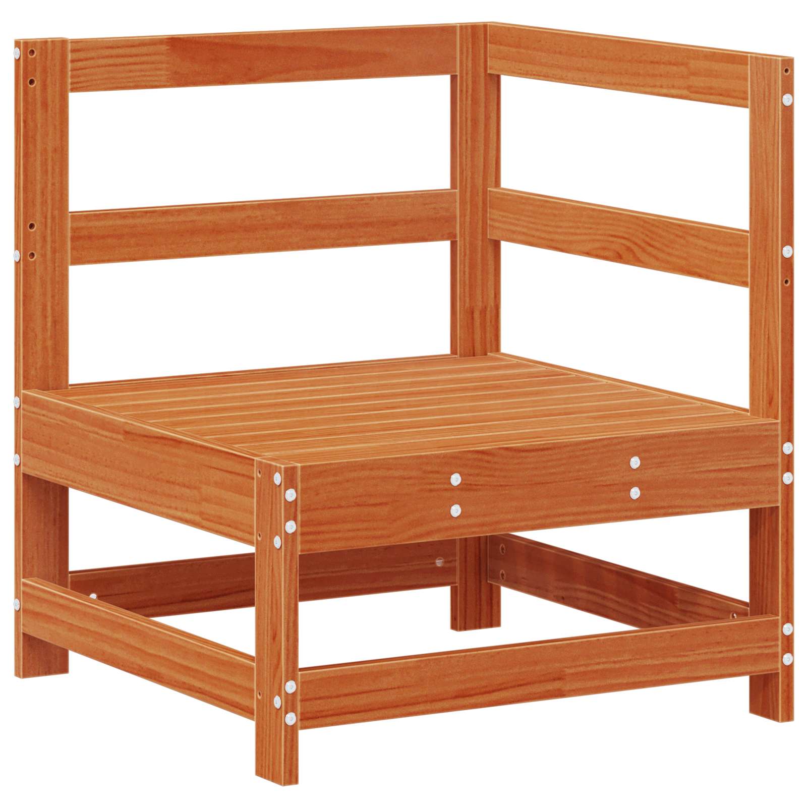 Set lounge namještaja za vrt 8 pcs Vosak Smeđa Masivna borovina