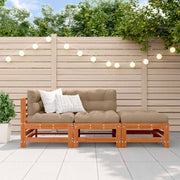 Set lounge namještaja za vrt 3 pcs Voštanosmeđa