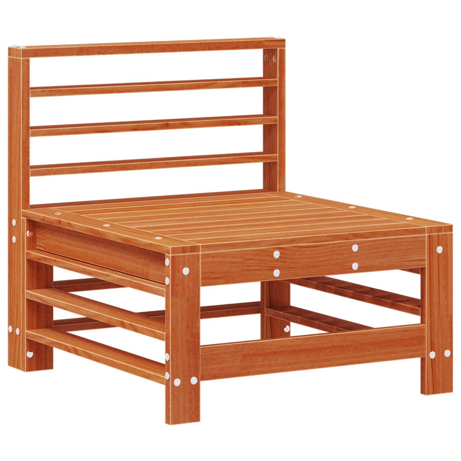 Set lounge namještaja za vrt 5 pcs Vosak Smeđa Masivna borovina