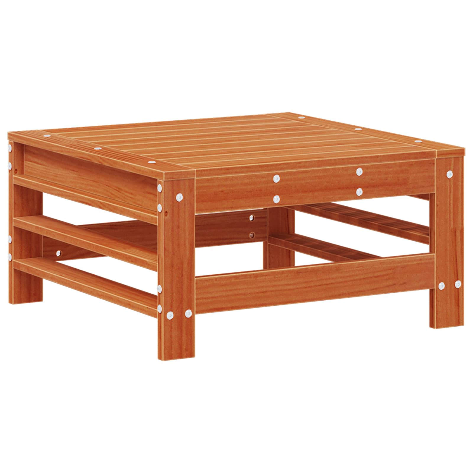 Set lounge namještaja za vrt 7 pcs Vosak Smeđa Masivna borovina