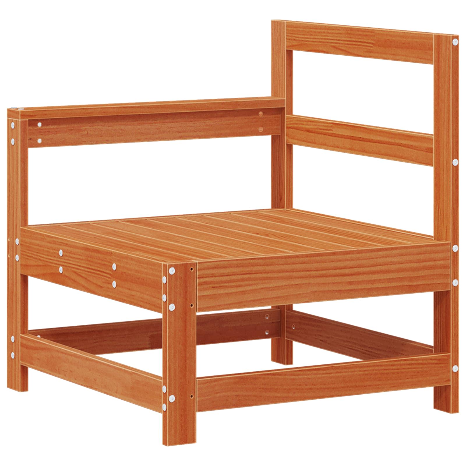 Set lounge namještaja za vrt 6 pcs Vosak Smeđa Masivna borovina