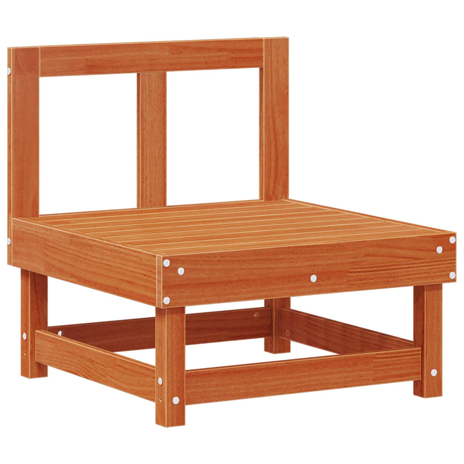 Set lounge namještaja za vrt 5 pcs Vosak Smeđa Masivna borovina