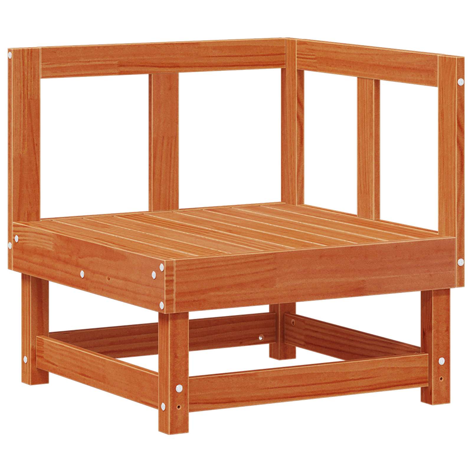 Set lounge namještaja za vrt 7 pcs Vosak Smeđa Masivna borovina