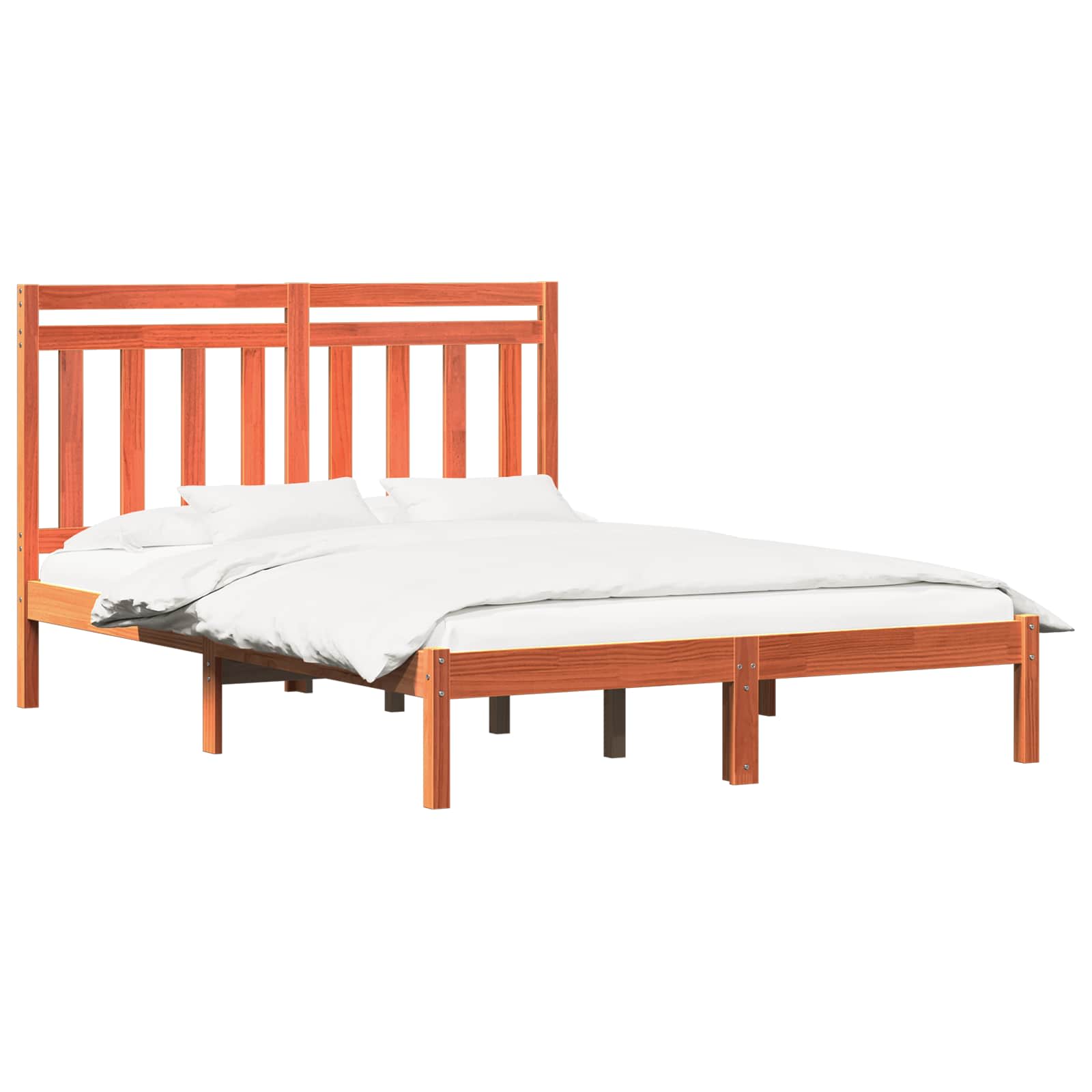 Krevetna konstrukcija Vosak smeđa 205,5 x 155,5 x 100 cm
