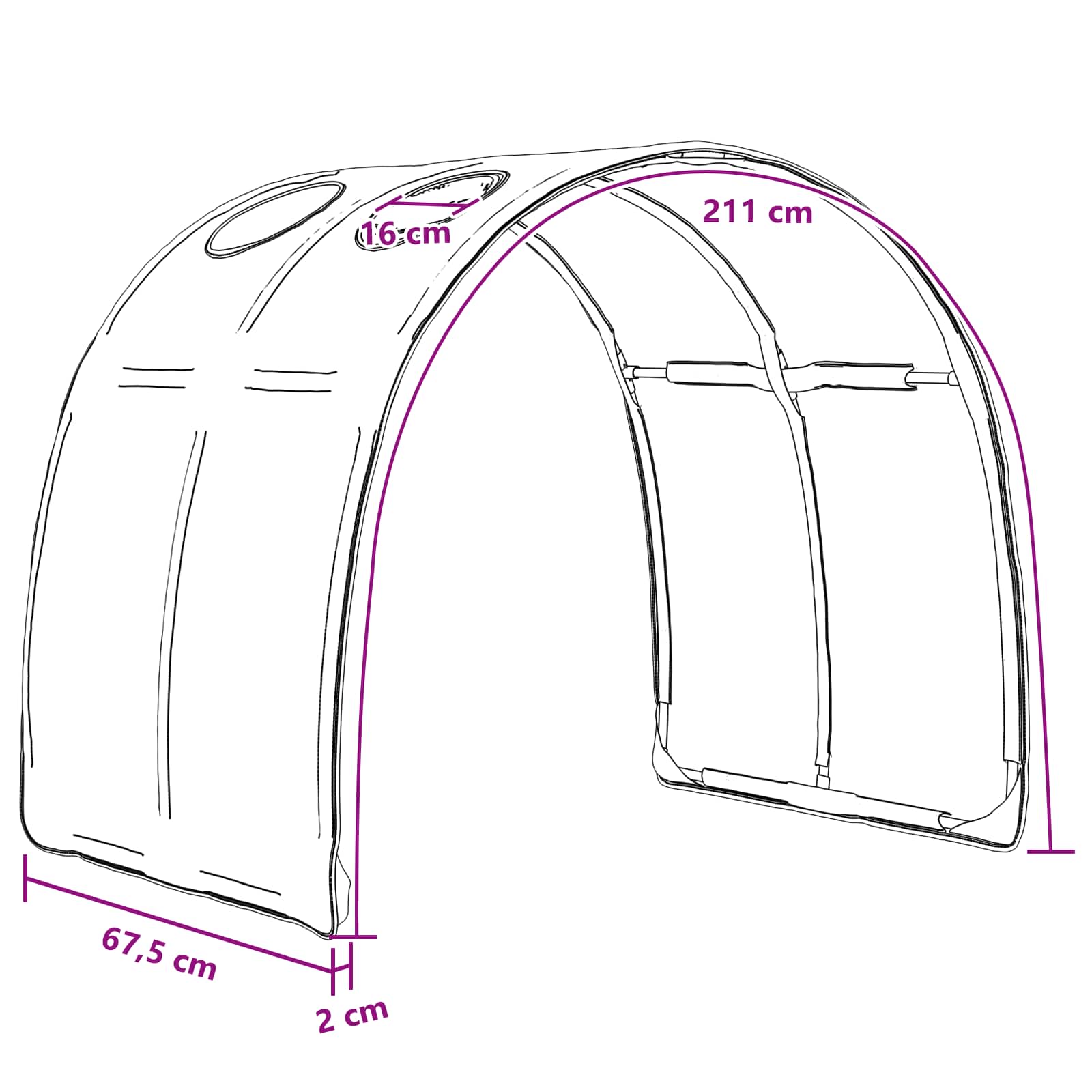 Tunis za krevet 2 pcs Crvena 211 x 67.5 x 2 cm Poliester