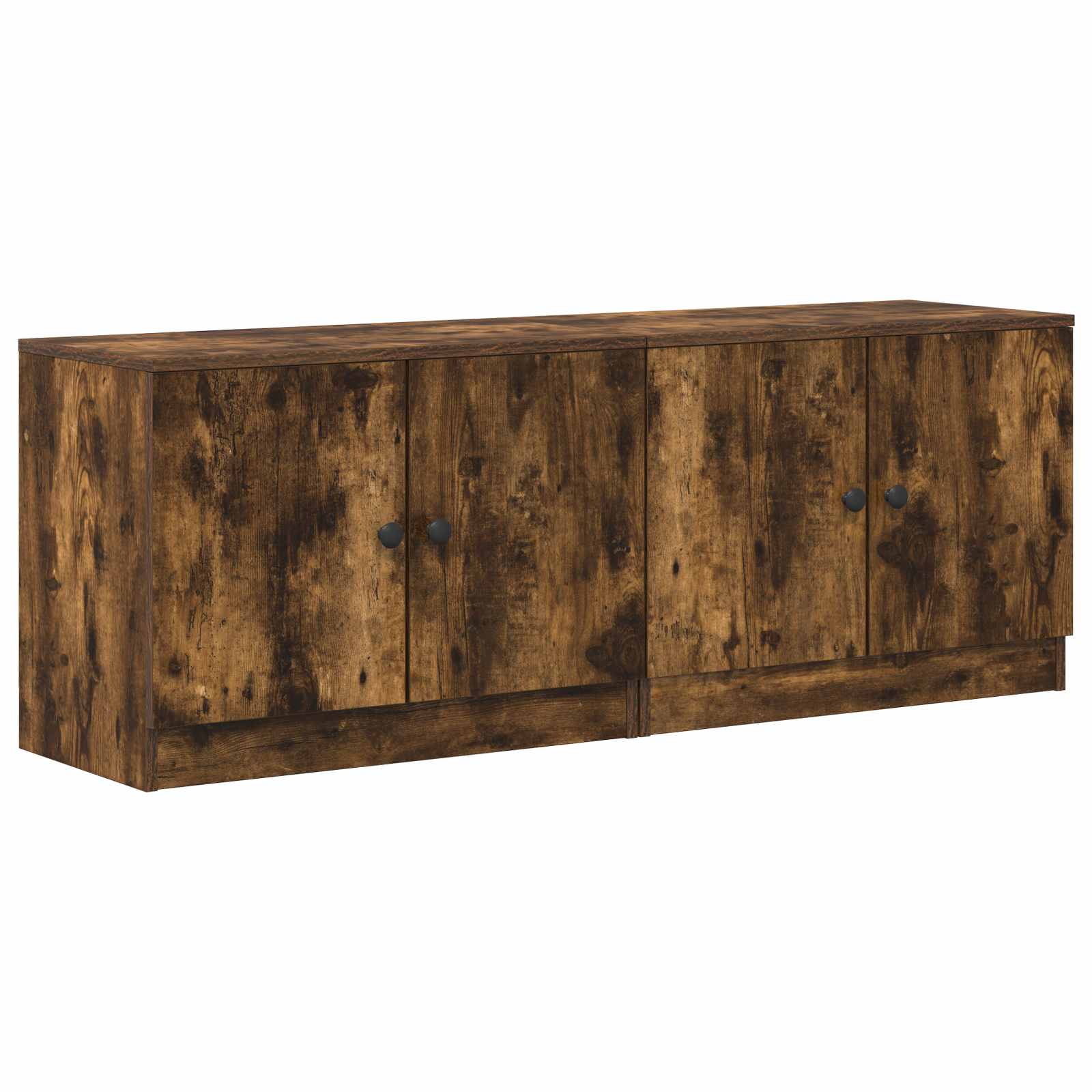 Ormar za krevet na kat 2 kom. Dimljeni hrast 66 x 35 x 48 cm