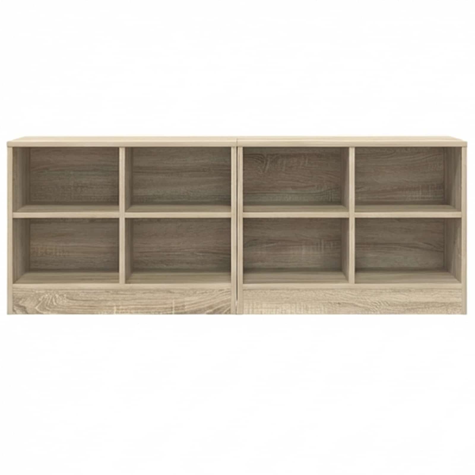 Ormarić za krevet s policom 2 pcs Hrast sonoma 66 x 33 x 48 cm