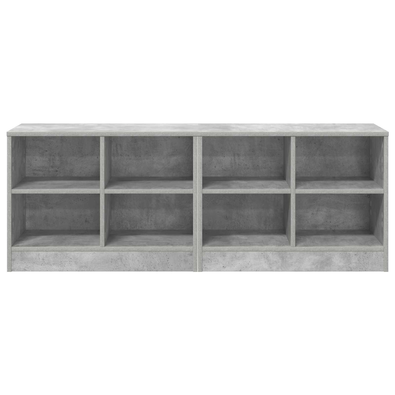 Ormarić za krevet s policom 2 pcs Betonska siva 66 x 33 x 48 cm