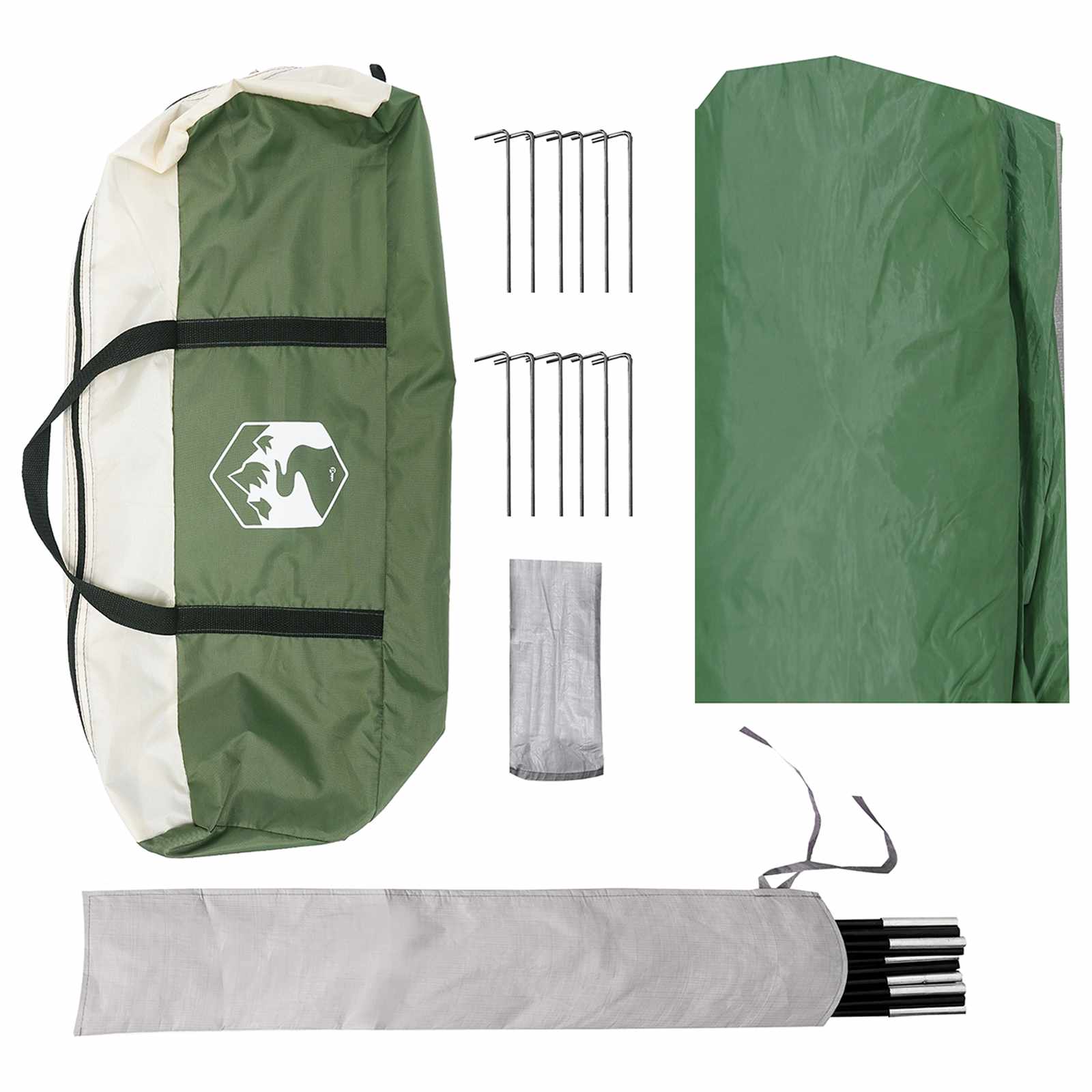 Vodootporna kamperska cerada Zelena 550 x 400 x 230 cm