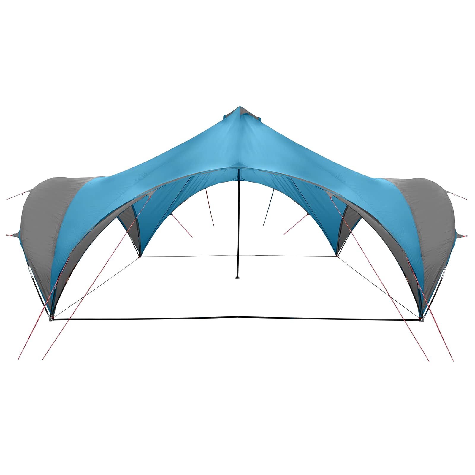 Šator za zabave Plava 600 x 600 x 400 cm Poliester i čelik
