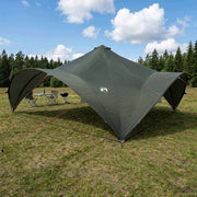 Šator za zabave s krovom Vojska zelena 600 x 600 x 400 cm