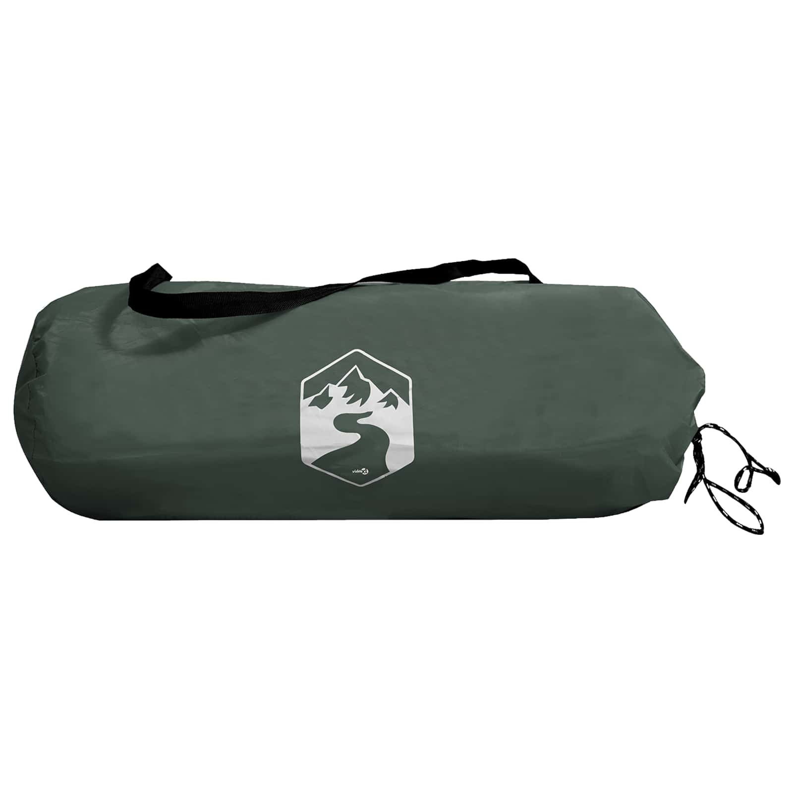 Kamping šator s krovom Maslinasto zelena 190 x 140 x 105 cm